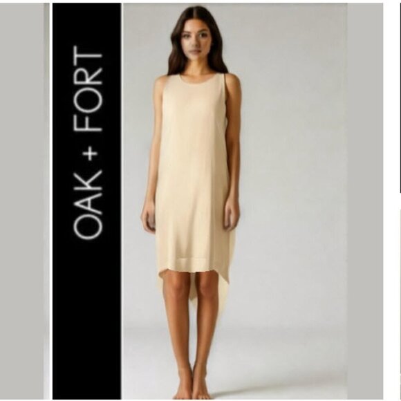 OAK + Fort Sleeveless Slip Dress Medium​​​ - Picture 1 of 10